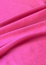 Stretch Silk Charmeuse Hot Pink