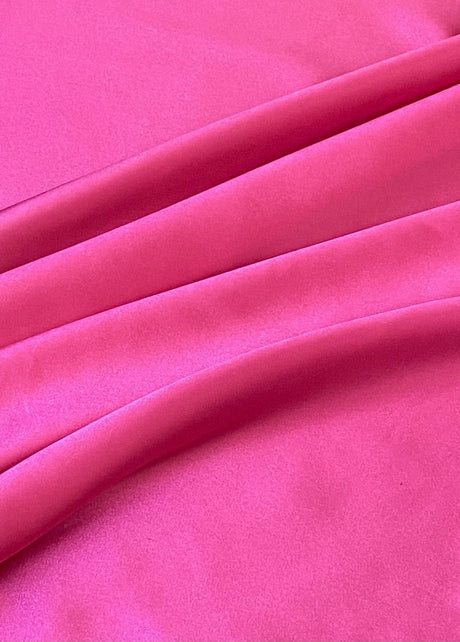 Stretch Silk Charmeuse Hot Pink