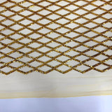 Sequins Stretch Mesh Fabric Diamond Pattern