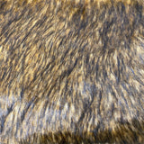 Frost Tipped Husky Faux Fur Fabric - Beige, Black, Brown, Gold, 60" Width, 2" Pile Length (1 Yard)