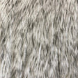Black Frost Tipped Faux Fake Fur Husky Long Pile,