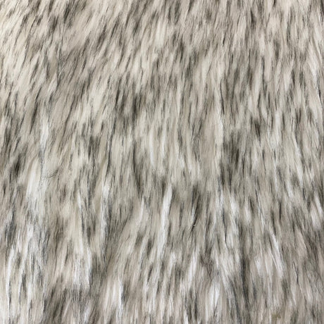 Frost Tipped Husky Faux Fur Fabric - Beige, Black, Brown, Gold, 60" Width, 2" Pile Length (1 Yard)