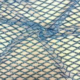 Sequins Stretch Mesh Fabric Diamond Pattern