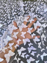 3D White Butterfly Lace