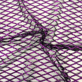Sequins Stretch Mesh Fabric Diamond Pattern