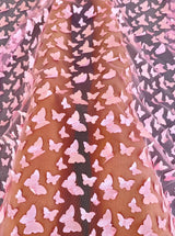 3D Baby Pink Butterfly Lace