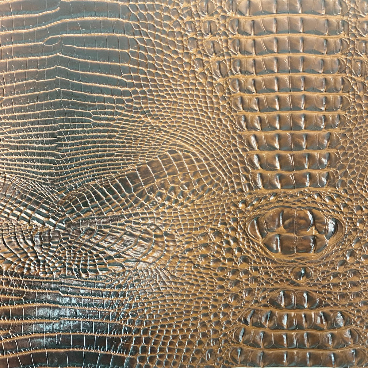 Faux Leather Vinyl Fabric 3D Embossed Gator
