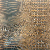 Faux Leather Vinyl Fabric 3D Embossed Gator