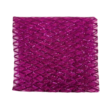 Sequins Stretch Mesh Fabric Diamond Pattern