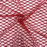 Sequins Stretch Mesh Fabric Diamond Pattern
