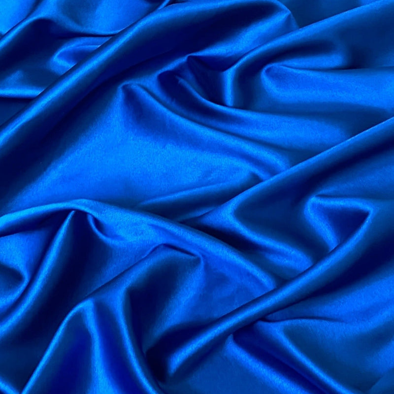 Stretch Satin Royal Blue