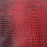 Faux Leather Vinyl Fabric 3D Embossed Gator