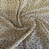 Nylon Spandex Power Mesh Caviar Glitter Fabric