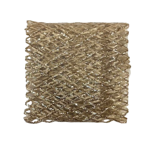 Sequins Stretch Mesh Fabric Diamond Pattern