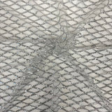 Sequins Stretch Mesh Fabric Diamond Pattern