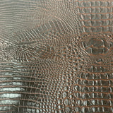 Faux Leather Vinyl Fabric 3D Embossed Gator