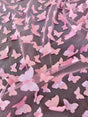 3D Baby Pink Butterfly Lace