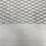 Sequins Stretch Mesh Fabric Diamond Pattern