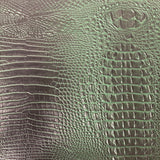 Faux Leather Vinyl Fabric 3D Embossed Gator