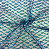 Sequins Stretch Mesh Fabric Diamond Pattern