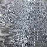 Faux Leather Vinyl Fabric 3D Embossed Gator
