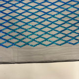 Sequins Stretch Mesh Fabric Diamond Pattern