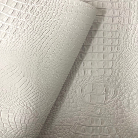 Faux Leather Vinyl Fabric 3D Embossed Gator