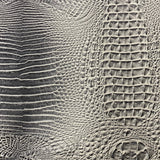 Faux Leather Vinyl Fabric 3D Embossed Gator