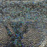 Nylon Spandex Holographic Snake Fabric 60"