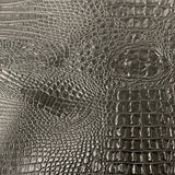 Faux Leather Vinyl Fabric 3D Embossed Gator
