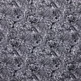 Cotton Barkcloth Polynesian Tribal Stems & Leaves Fabric