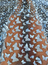 3D Baby Blue Butterfly Lace