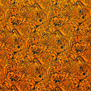 Polynesian Tribal Stems & Leaves Cotton Light Barkcloth Fabric - All Over Design, 36" X 45", 1 Yard