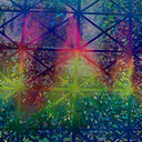Nylon Spandex Triangle Prism Hologram Foil Fabric