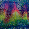 Nylon Spandex Triangle Prism Hologram Foil Fabric