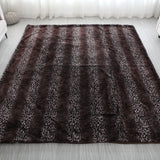 Leopard Cheetah Jaguar Feline Animal Print Faux Fur Fabric - Brown Animal Print, 1" Pile Height (1 Yard)