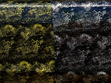 New Holographic Snakeskin Design Foil Nylon Spandex Fabric - Yellow, White, 58 To 60 Inches Wide
