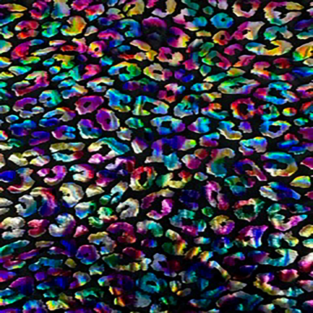 Nylon Spandex Cheetah Hologram Fabric 60"
