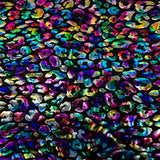 Nylon Spandex Cheetah Hologram Fabric 60"