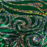 Nylon Spandex Paisley Foggy Foil Fabric