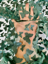 3D Butterfly Lace Hunter Green