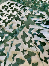 3D Butterfly Lace Hunter Green