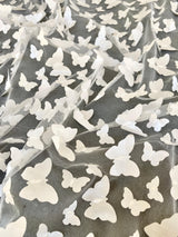 3D Ivory Butterfly Lace