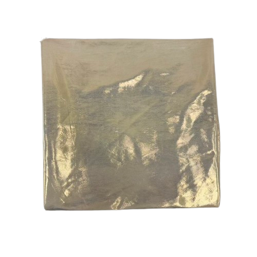 Metallic Stretch Lurex Foil Shimmer ITY Spandex Fabric - Gold, 60" Width (1 Yard)