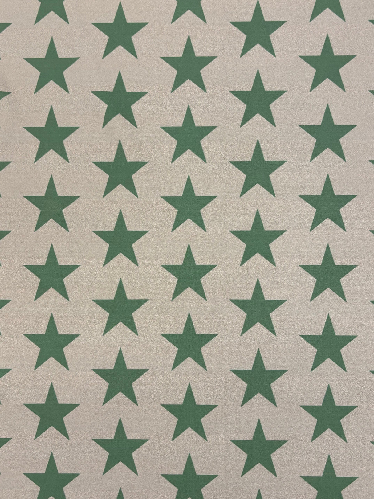 Brown And Green Star Printed Polyester Spandex Fabric - Brown And Green Star Print, 58"/60" Width (1 Yard)