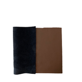 Lambskin Stretch Faux Leather Fabric - Black, Matte, 55" Width (1 Yard)