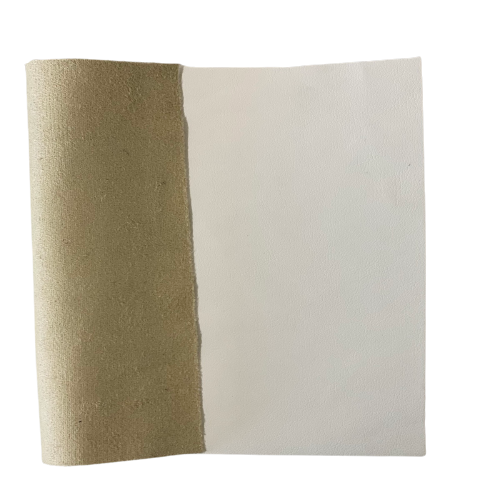 Lambskin Stretch Faux Leather Fabric - Black, Matte, 55" Width (1 Yard)