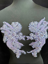 Lilac Rhinestone Applique