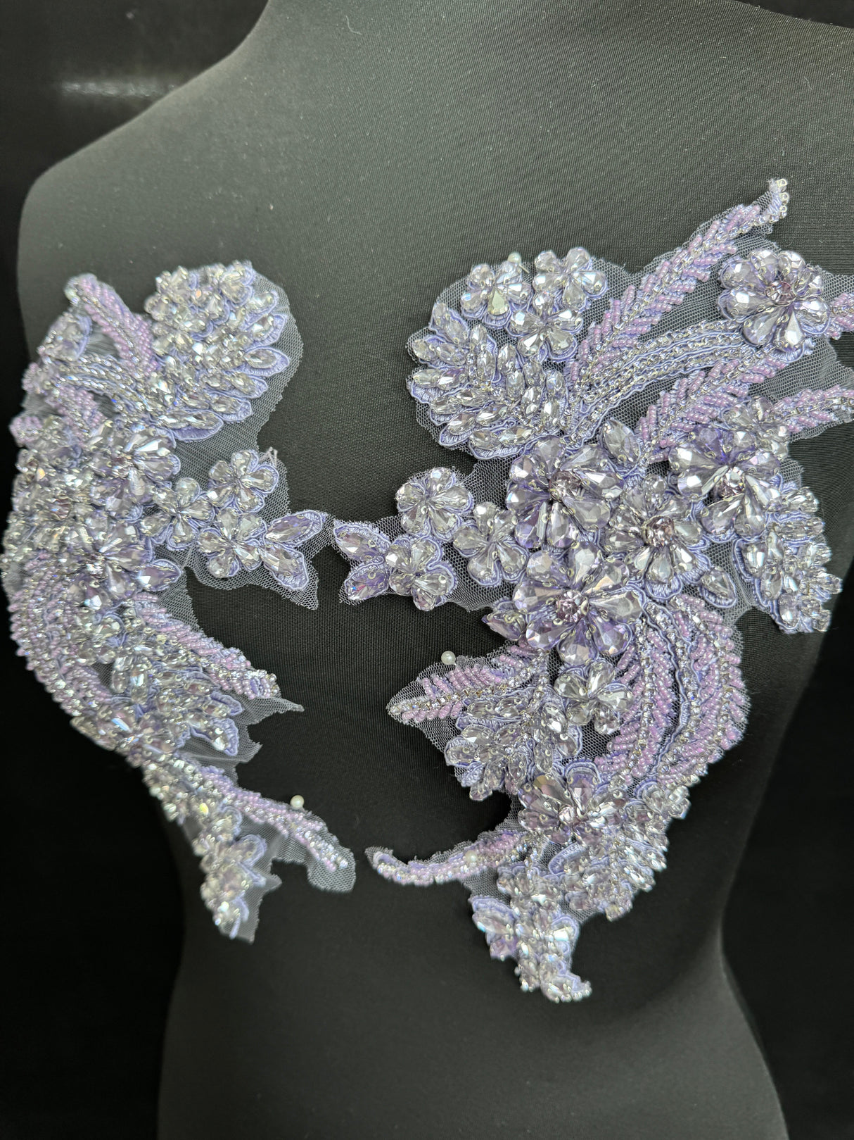 Lilac Rhinestone Applique