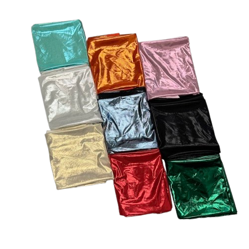 Metallic Stretch Lurex Foil Shimmer ITY Spandex Fabric - Gold, 60" Width (1 Yard)